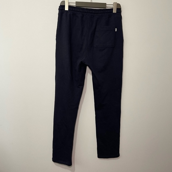 Frank And Oak Men’s Navy Blue Jogger Pants – Organic Cotton Sweatpants Size M - Picture 6 of 9
